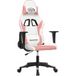 Icecat Chaise de jeu similicuir blanc et rose