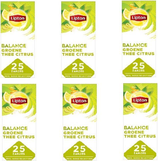 Lipton Groene thee Citrus - 6 x 25 stuks