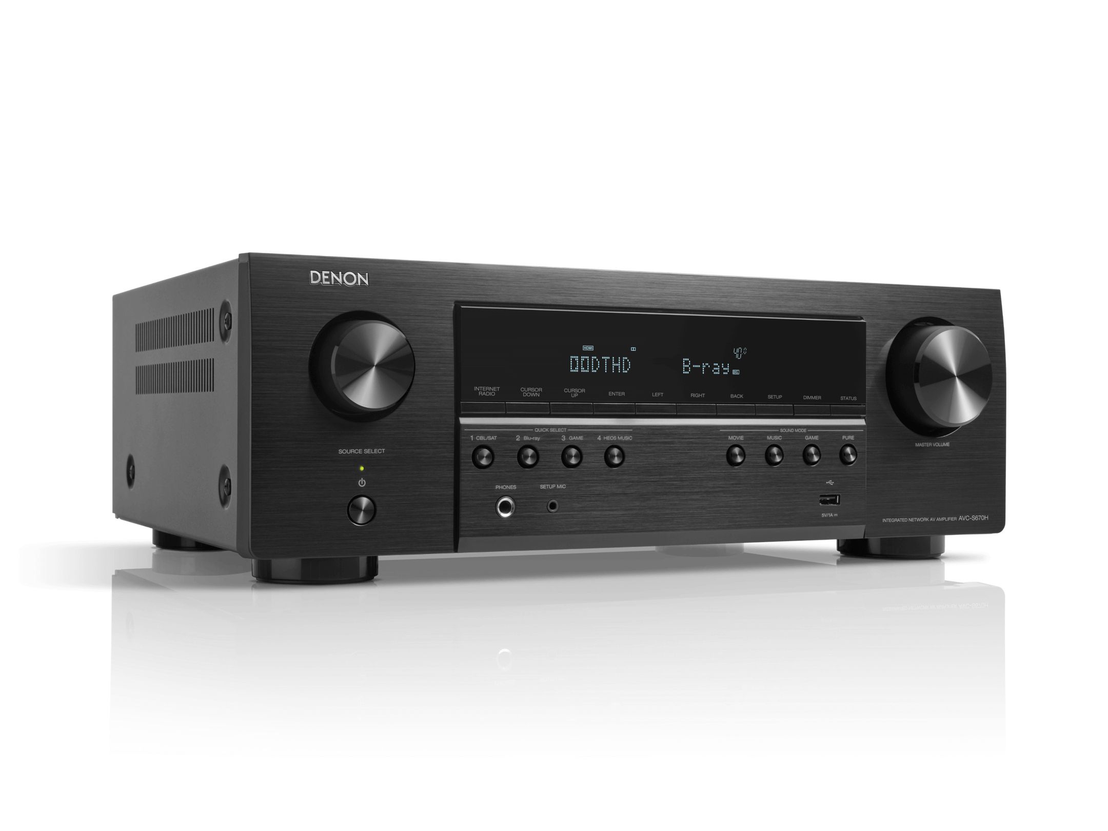 Denon AVC-S670H 5.2-kanaals 8K AV-versterker - Zwart