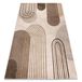 Tapijt RugsX ARCANA 2162 vloerkleed crème / bruin, geometrisch 160x220 cm