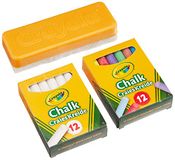 Crayola Bordkrijt (wit en gekleurd) met wisser