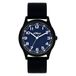 s.Oliver Kinderhorloge, rond, zwart, 35 mm, metalen horloge met kwartsuurwerk op siliconen band met gesp, analoog polshorloge, 3 ATM waterdicht, krasbestendig