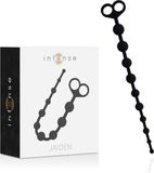 Intense toys - anale kralen - zwart - 34cm