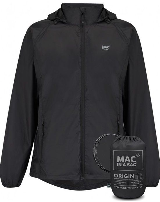 Mac in a Sac Origin 2 Regenjas Unisex - Zwart - Maat 3XL