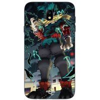 Samsung Maniacase Hoesje - Galaxy j7 2018 izuku Midoriya, Deku, één voor allen, my hero academia anime
