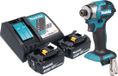 Makita DTD 173 RF batterie-slagmoersleutel 18 V 180 Nm 1/4" borstelloos + 2x oplaadbare batterie 3,0 Ah + lader
