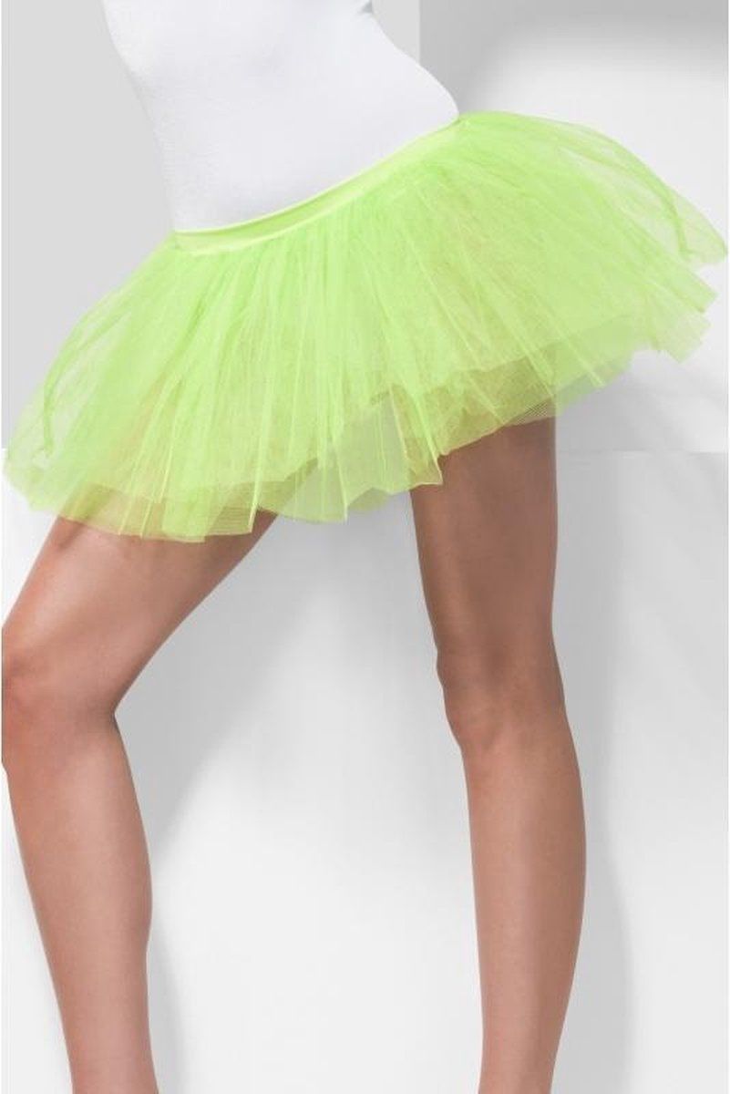 Smiffys Tutu Onderrok Neon Groen - Synthetisch - Geel - EAN: 8718758146353