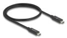 Delock 81210 USB-kabel USB4 Gen 4x2 0,5 m USB C 80 Gbit/s 240 W Zwart
