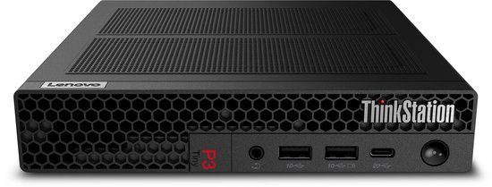 Lenovo ThinkStation P3 Tiny Gen 2 Intel Core Ultra 7 265T 32 GB DDR5-SDRAM 1 TB SSD NVIDIA RTX A1000 Windows 11 Pro Mini PC Workstation Zwart