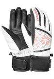 Reusch Vrouwen Tessa STORMBLOXX™ Wintersporthandschoenen - Wit/Rood - Maat 8,5