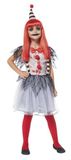 Rubies Clownskostuum, griezelige clown voor meisjes en jongens, jurk en hoed, officieel gelicentieerd product, voor Halloween, Halloween, kinderen, Halloween-kostuum voor meisjes