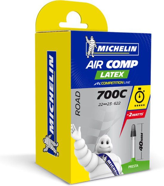 Michelin A1 Aircomp Latex Binnenband Racefiets - 22/23 - Frans Ventiel