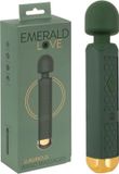Emerald Luxe Wand Vibrator Luxurious - Groen