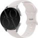 Strap-it Bracelet de montre connectée en silicone - Convient pour Samsung Galaxy Watch 3 41mm - Beige