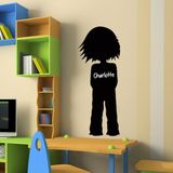 Ambiance Sticker Schoolbordsticker - uitwisbare zelfklevende muurstickers - KLEIN SILHOUET - 175 x 65 cm