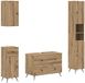 vidaXL - Set de 4 - Armoire de salle de bain - BREDA - Chêne artisanal - Bois traité