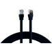 EFB ELEKTRONIK Patchkabel RJ45 Patchkabel S/FTP, Cat.6, PVC, kurze, Tülle, UL, 3m, schwarz - 1 VPE = 80 Stück