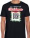 Bellatio Decorations Bellatio Kerst QR code kerstshirt All I want: Geen Kut kerst muziek heren zwart - L