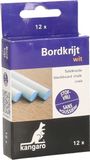 ZELLER Krijtbord/schoolbord met magneten en 12x krijtjes - 40 x 60 cm - Zwart