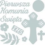 Sizzix Thinlits Snijmal - Poolse Set - Pierwsza Komunia Swieta - 10 stuks