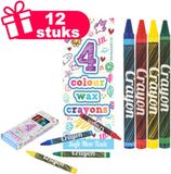 Henbrandt 10x Mini Kids Kleurpotloden Pack van 4 verschillende kleuren