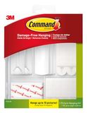 Command Command Picture Hanging Kit, diverse zelfklevende strips en hangers - voor een groot aantal ingelijste foto's en posters - Schadevrij