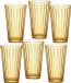 Lawe Longdrink set de glace, 6 pièces, jaune