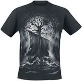 Toxic Angel Art Worx Naglfar Heren T-shirt - Zwart - S