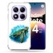 Cokitec Versterkte hoes voor Xiaomi Redmi Note 14 Pro 5G dierenschildpad wit veelkleurig