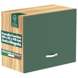 Shally Dogan Hangkast voor de keuken, plafondkast, houten kast, multifunctionele kast voor wandmontage, ruim, afmetingen 60 x 32 x 49 cm (groen)
