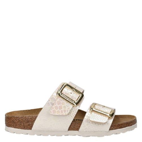 Birkenstock Sydney Cushion Buckle slippers ecru