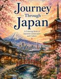 Journey Through Japan: A Coloring Book of Japanese Landscapes and Culture
