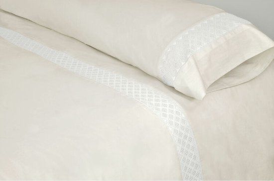 Dekbedovertrek set Pierre Cardin ELISA Beige Ivoor Eenpersoons Katoen