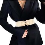 Zaewry Damen Breiter Elastischer Taillengürtel Vintage Hüftgürtel