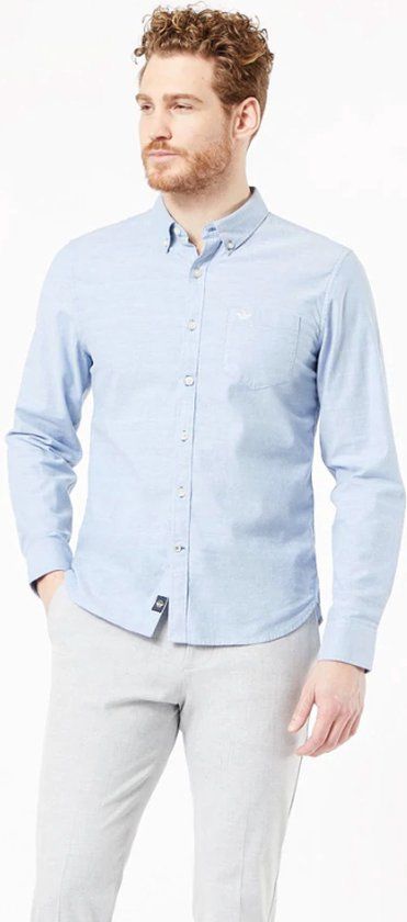 Dockers Heren Stretch Oxford Shirt - Oxford Delft - Maat L