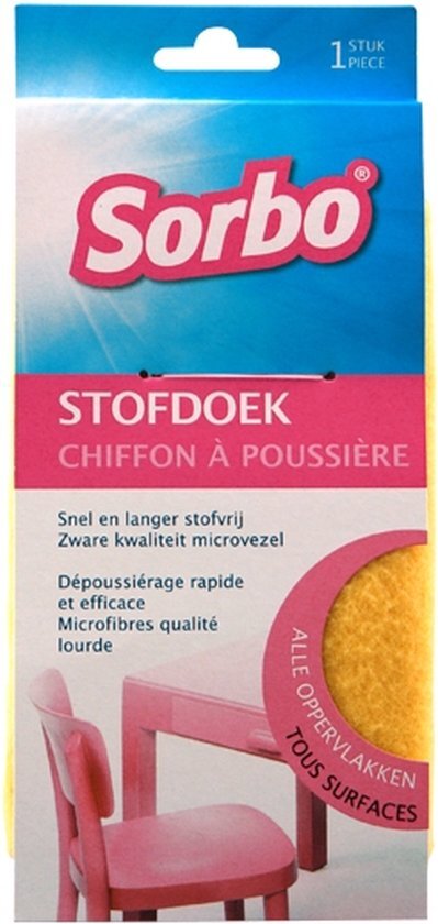 Sorbo Stofdoek - Geel - 30 x 30 cm