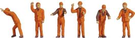 NOCH 18011 H0 figurines de manœuvre peintes, debout