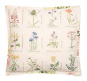 Thea Gouverneur - Borduurpakket met telpatroon - 2074A - Voorgesorteerde DMC Garens - Wilde Bloemen Kussen - Aida - 41 cm x 41 cm - DIY Kit