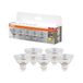 OSRAM LED BASE MR16, 50-pack, 3.8W, Blanc Chaud (2700K), GU5.3, Givré, Non-Dimmable