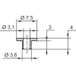 TRU COMPONENTS TC-V5816-203 Isolatieschijf 1 stuk(s) Buitendiameter: 7.5 mm, 3.6 mm Binnendiameter: 3.1 mm