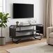 Maison Exclusive meuble TV 98 x 36 x 45 cm noir aspect chêne
