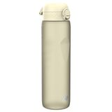 ION8 1 Liter Waterfles, Lekvrij, Flip-top Deksel, Draaghandvat, Snelle Vloeistofstroom, Vaatwasmachinebestendig, BPA-vrij, Gevormde Grip, Ideaal voor Sport en Gym, 32 oz, Romig Wit