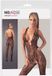 No:Xqse Mandy Mystery Lingerie Catsuit Open Kruis Kant Zwart L/XL