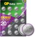 GP Extra Lithium CR2032 batterij - 20 stuks