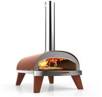 ZiiPA pizza oven (briketten, hout of pellets gestookt)