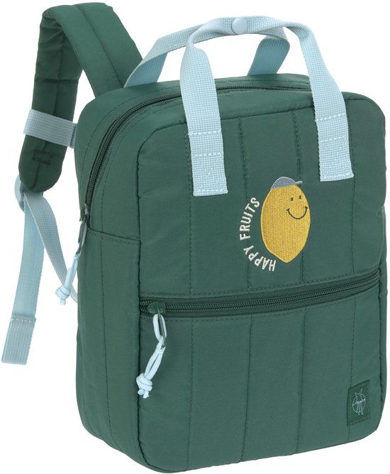 Lässig Rugzak Mini Square Backpack Kinderrugzak Little Gang Lemon Dark Green