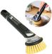 Ibenzoa® Brosse vaisselle innovante remplissable avec distributeur de savon intégré