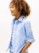 Tommy Hilfiger Kids Unisex Lange Mouwen Shirt Katoen Elastaan Casual Blauw 8 Jaar