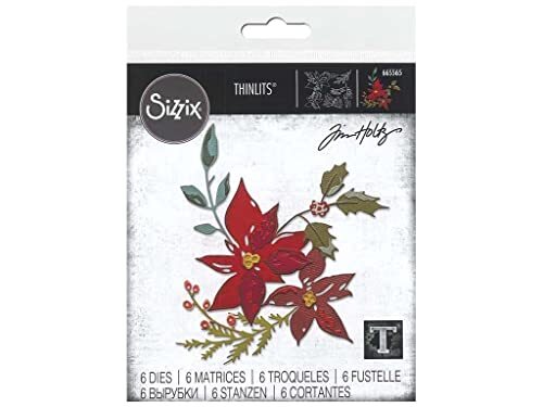 Sizzix Thinlits Die Set 6PK Feestelijk Boeket van Tim Holtz, 665565