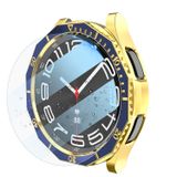 Wigento Samsung Galaxy Watch 6 Classic 43mm Beschermhoes + gehard glas + lunetring